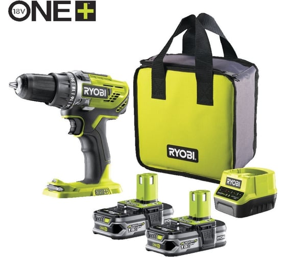 Дрель-шуруповерт Ryobi ONE+ R18DD3-215S 5133003774 картинка