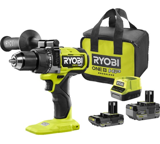 Дрель-шуруповерт Ryobi RPD18X-242S 18В, бесщеточная, ударная 5133005283 картинка