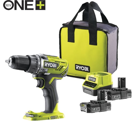 Дрель-шуруповерт Ryobi ONE+ R18DD3-220S 5133003348 картинка