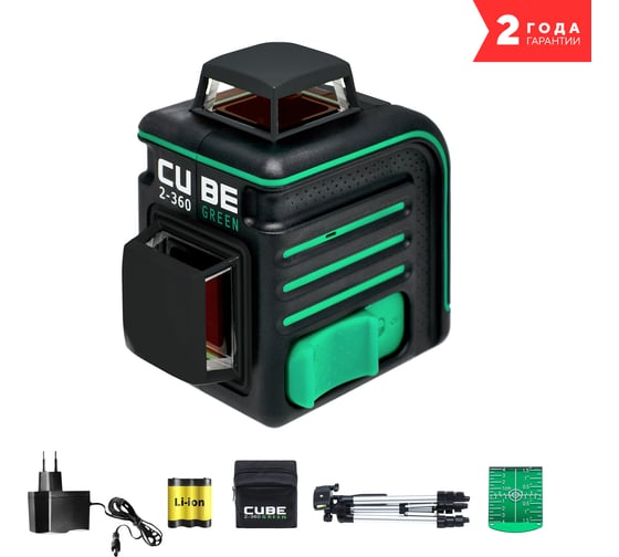 Лазерный уровень ADA Cube 2-360 Green Professional Edition А00534 картинка