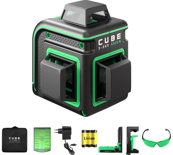 Лазерный уровень ADA Cube 3-360 GREEN Home Еdition А00566 картинка