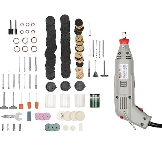 Гравер ЗУБР ЗГ-130ЭК + 176 предметов H176 картинка