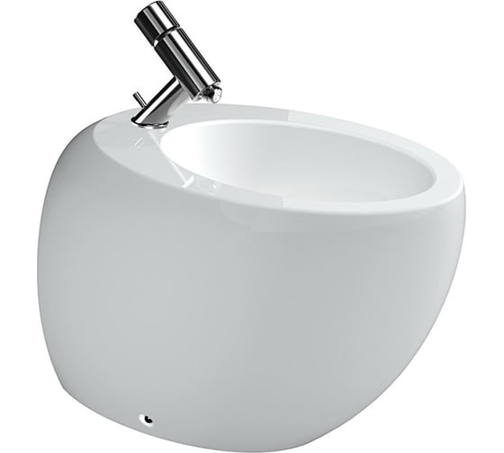 Напольное биде Laufen Alessi One с отверстием для смесителя, покрытие LCC 00025426 8.3297.1.400.304.1 картинка