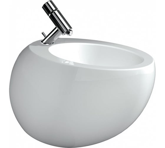 Подвесное биде Laufen Alessi One с отверстием для смесителя, покрытие LCC 00025028 8.3097.1.400.304.1 картинка