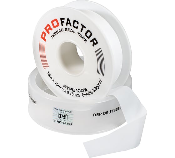 ФУМ лента PROFACTOR PF Professional белая Ф85 мм 19мм х 0,25мм х 15м PF FE 530 картинка