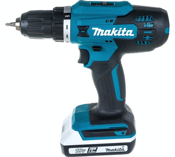 Дрель-шуруповерт аккумуляторная Makita G-серия 18В, 13мм, 42/24Нм (2×1,5Ач, з/у) DF488DWE картинка